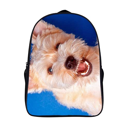 Mochila de moda juvenil Animal Dog mochila escolar ligera para hombres y mujeres de 40cm