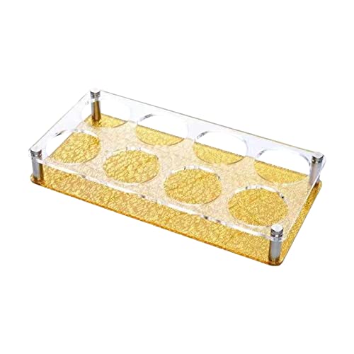WeiLaiKeQi Suporte para copos de vinho com furos redondos, economiza espaço, suporte para copos de v