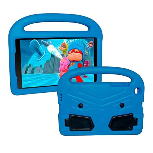 Capa Maleta Infantil Para Tablet Galaxy Tab A8 8.0'' T290 T295 (Azul)