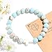 VIBILIA Cross Beaded Bracelets for Women, Boho Bracelets, Inspirational Agalmatolite Cross Bracelet for Women, Christian Gifts for Mom Daughter Wife Sister Friend on Birthday Christmas Thanksgiving