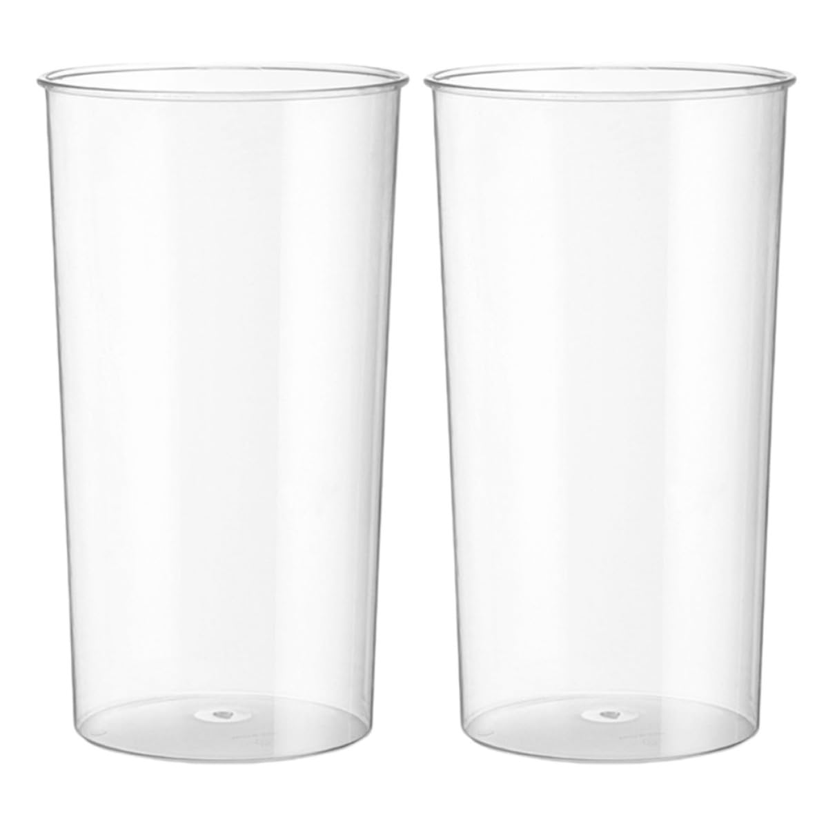 Vase cylindrique transparent Artibetter lot de 2 seau plantes antichute