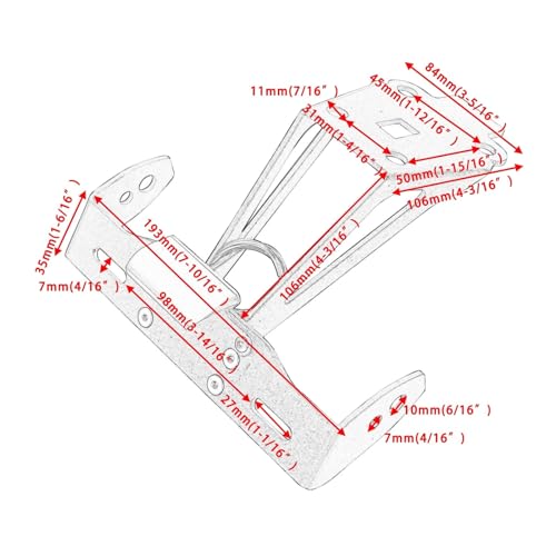 Support de plaque d'immatriculation rigide pour Suzuki GSX-S750 - 3