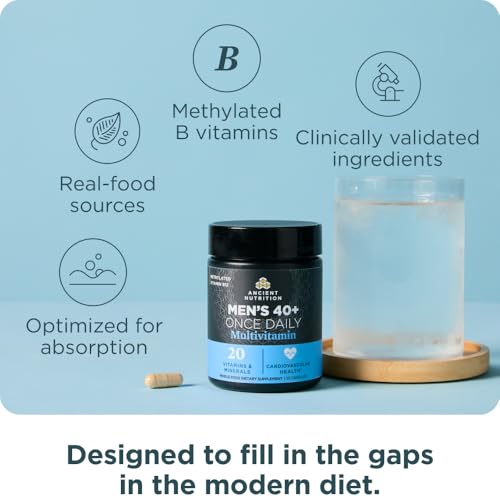 Ancient Nutrition Methylated Multivitamin for Men 40+