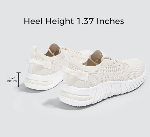 LUCKY STEP Women's Mesh Slip on Sneakers Lightweight Breathable Wide Width Walking Shoes Nursing Casual Gym Workout Tennis Footwear3