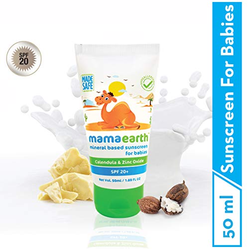 Image of Mamaearth Gentle Cleansing Shampoo for Babies (200 ml, 0-5 Yrs) & Mamaearth Mineral Based Sunscreen for Babies, White, 50ml