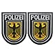 2 Stück Polizei Patch, Polizei, Bundespolizei Patch, Polizei-Aufnäher Für Offizier, Bundespolizei, Polizei Patch Klett, Polizei Aufkleber, Polizeimarke, Wachuniformen