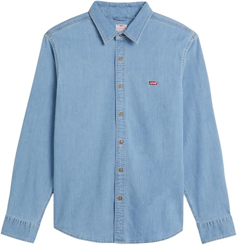 Levi's Herren Hemd Battery Housemark mit Logo, Slim Fit, Blau (Osborne Light Wash), XS – Ansicht 5