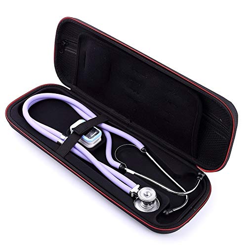 GXX Lin Multi-function Portable Medical Stethoscope Oximeter Blood Glucose Monitor EVA Shockproof Bag Storage Bag Box Handbag