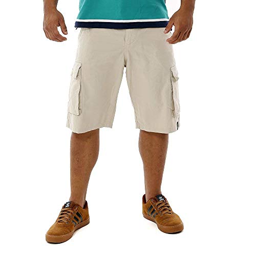 Bermuda Cargo Masculina Com Seis Bolsos Bege Tamanho:42