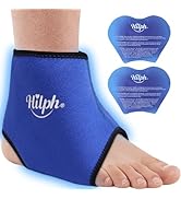 Hilph Cooling Sleeve Cooling Pads Gel for Ankle and Foot, Cold Warm Compress Cool Pack for ...