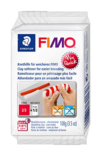 STAEDTLER 8026 Fimo Modelliermasse (Mix Quick, Knethilfe)