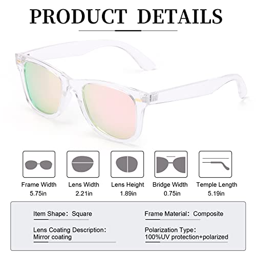 Image of Myiaur Classic Sunglasses for Women Polarized Driving Anti-Glare UV Protection