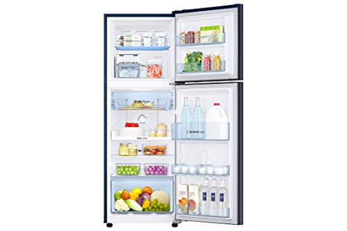 Image of Samsung 253 L 3 Star Frost-Free Double-Door Refrigerator Appliance (RT28R3053U8 /HL, Saffron Blue)