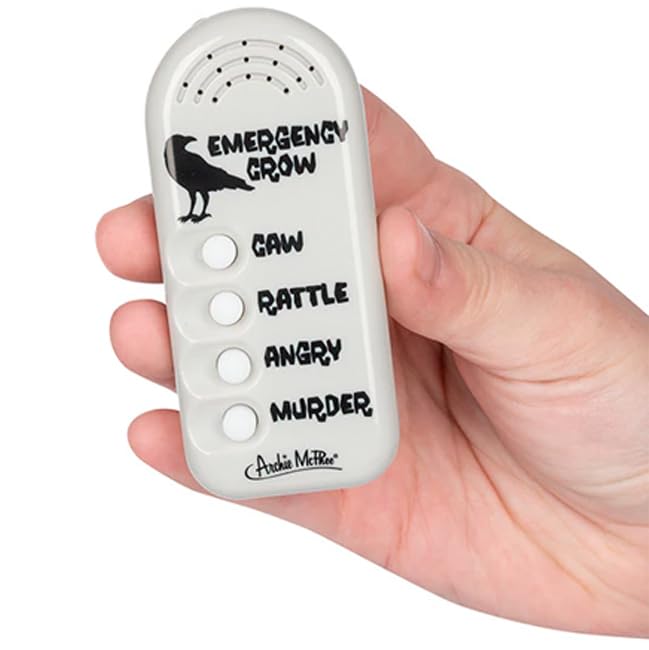 Accoutrements Archie McPhee Crow's Call: Electronic Emergency Crow Noisemaker with 4 Authentic Sounds