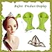 Bufeti Princess Crown and Ogre Green Ears Hair Clips Headpiece for Women Girls Halloween Party Dressing Up Cosplay Costume