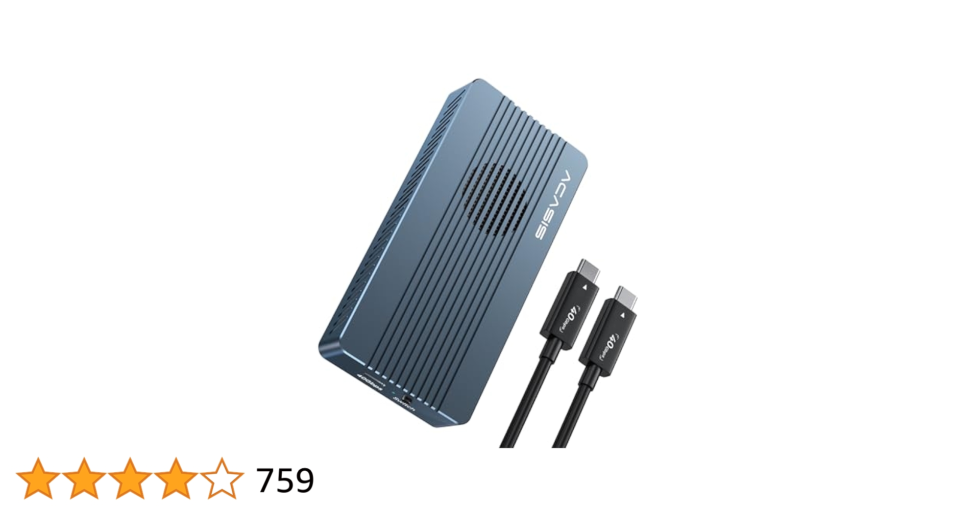 Amazon.co.jp: ACASIS 40Gbps M.2 SSD 外付けケース,冷却ファン