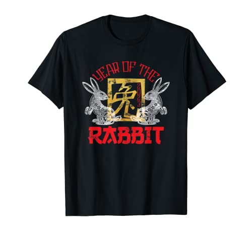 2023 Year Of The Rabbit Chinese Zodiac Chinese New Year Camiseta
