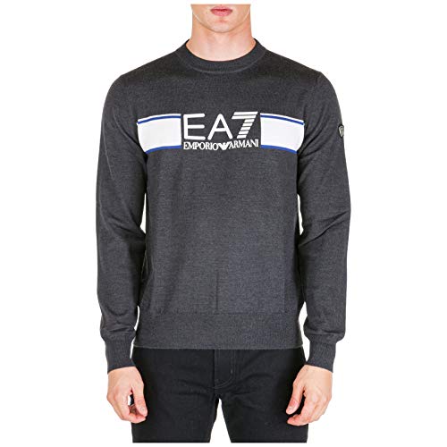 Emporio Armani EA7 Men Sweater Carbon Melange S
