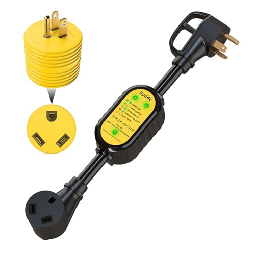 EyGde RV 30A to 110V Adapter with Surge Protector