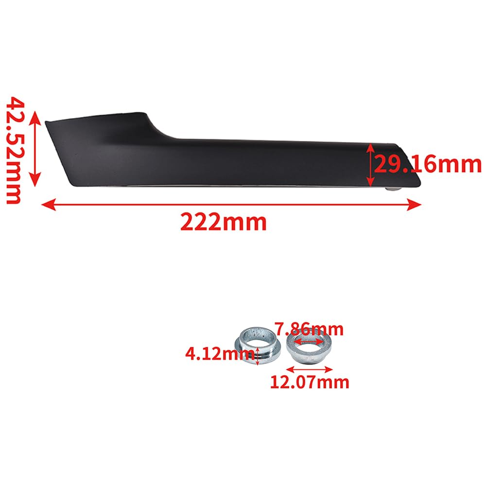 Cubierta completa manija puerta delantera izquierda compatible con VW Polo 6N/6N2 6N0867179E 6N0867197B (1999-2002)