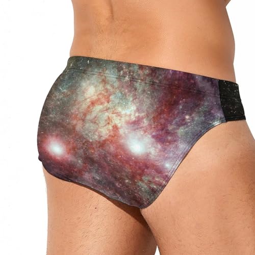 Universe Galaxy Spaces Mens Swim Briefs Quick Dry Swimming Trunks Training Swimsuit Low Rise Swimwear3
