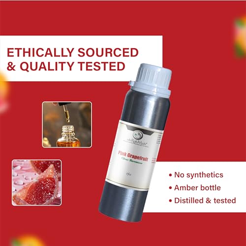 Aceite esencial de pomelo rosa cold pressed 8 Fl Oz miniatura 3