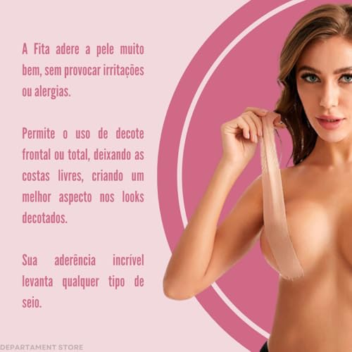 Kit 2 Fita adesiva levanta seios | Sutiã adesivo +20 protetores tapa peito |DEPARTAMENT STORE