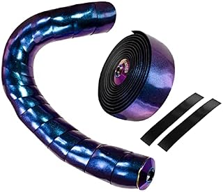 GORIX Oil Slick Bar Tape Handlebar Grip Wrap+2 Bar Plug Road Mountain Bicycle MTB Cycling(GX-Rainbow)