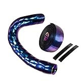 GORIX Oil Slick Lenkerband Lenkergriffband + 2 Lenkerstopfen Rennrad Mountainbike MTB Radfahren (GX-Rainbow)