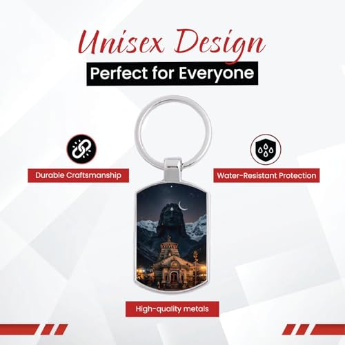 Image of Stylish Metal Keychains with Permanent Glossy Print - Inspirational Quotes & Spiritual Designs - Perfect Key chains for loved ones, Personal Use, Gifts & Return Gifts