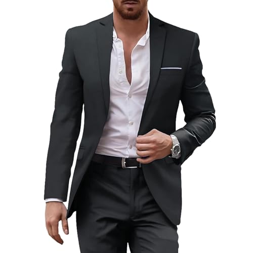 Suit for Men 2 Piece Slim Fit Suit One Button Prom Tuxedo Suit Set Men Blazer Pants for Party Wedding
