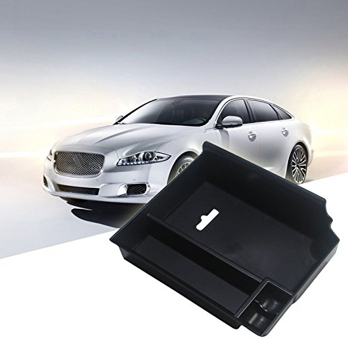 1PCS Plastic Interior Front Center Console Armrest Organizer Tray Storage Box For Jaguar XJ 2010-2016 Left Hand Drive - Thumbnail 4
