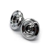 harpfeas 2PCS Round Bass Guitar String Retainer String Tree Guides for Jazz Bass/Precision Bass (Chrome)