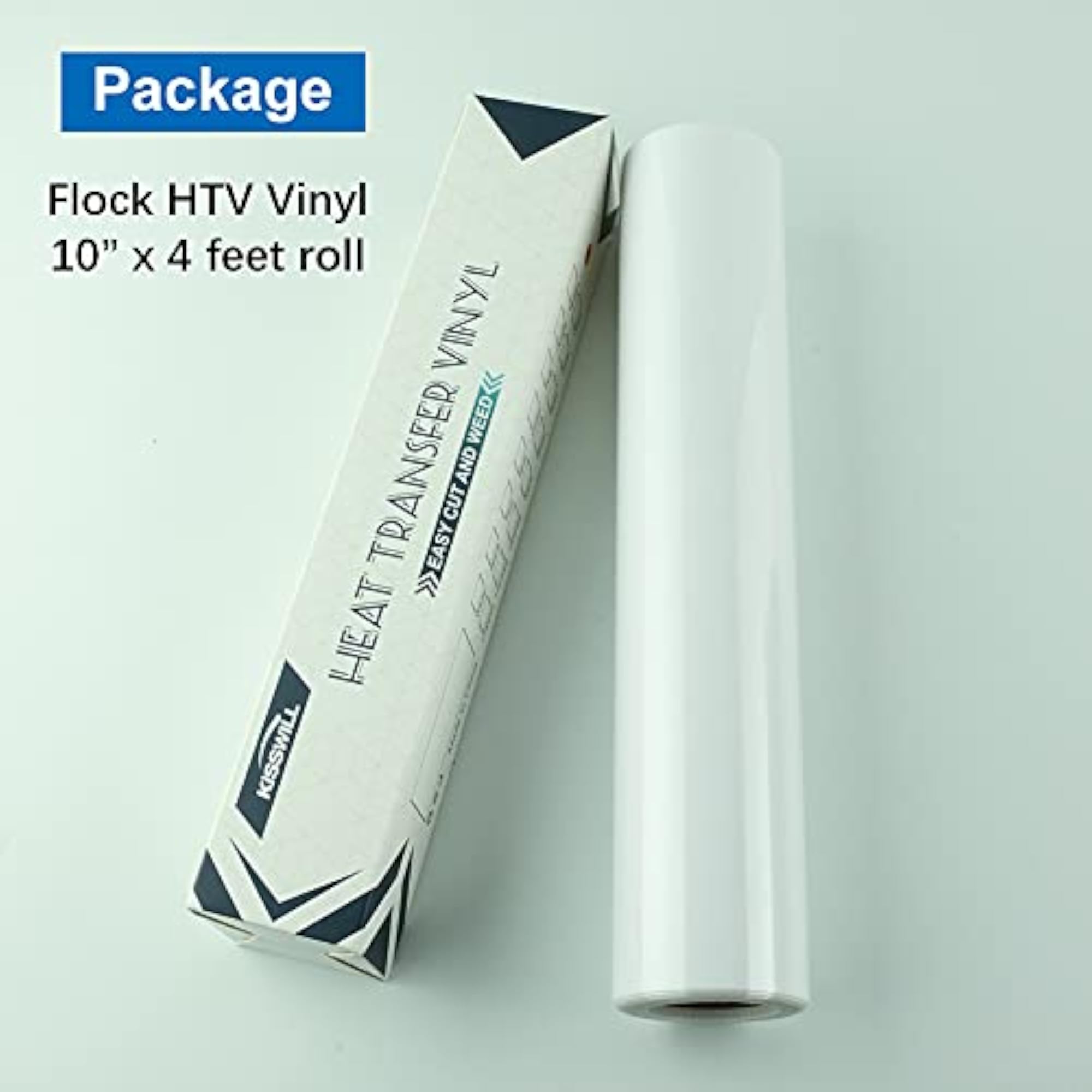 Flock Heat Transfer Vinyl, 10" x 48" HTV