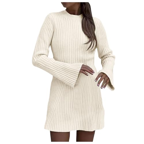 Robe pull tricotée pour femme idéale pour vos sorties en ville ce week-end