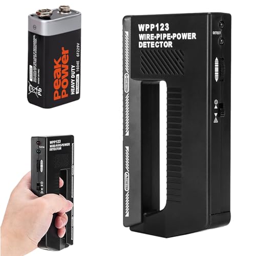 Detector de Metales Pequeño, Pinpointer Detector de Metales, Alta Sensibilidad y Alarma Ajustable para Cables, Portátil, Wall Scanner Metal Detector, para Detección de Montantes de Pared