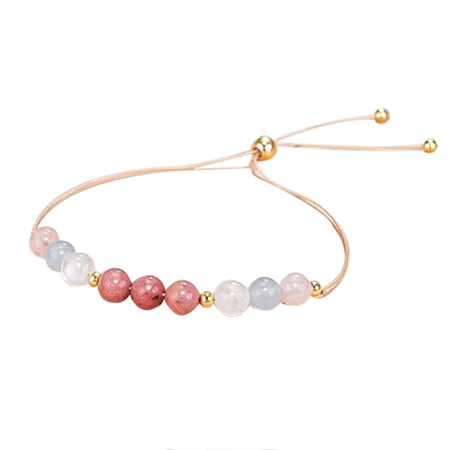 Bracciale con pietra di luna e quarzo rosa It's a Girl | Braccialetto regalo per la gravidanza e il parto - Italia