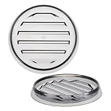 Gatuida 2 Piezas 2 Platillos para Jarra de Té Helado Redondos de 15,7 Cm, Color Gris, Material PP Resistente Fondo Antideslizante, Posavasos Multifuncional para Cocina y Comedor,