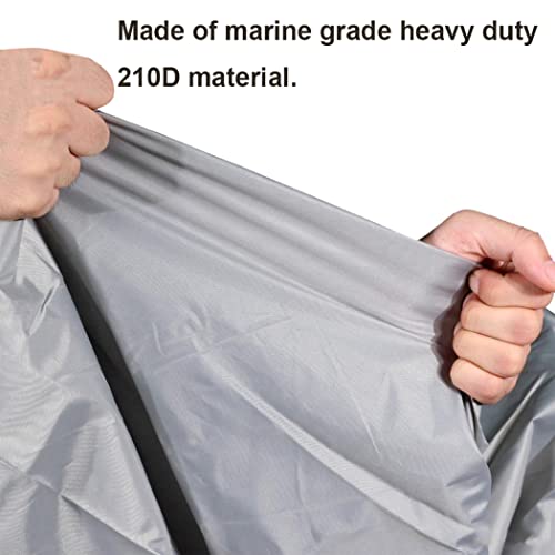 Miniatura 5 de Amgj Funda Para Moto Acuática Para Jetski De Agua De 136 A 145 De Largo, Cubierta De De Jet Skitela Oxford 210d Impermeable Uv Resistente, 420x300cm,Gris