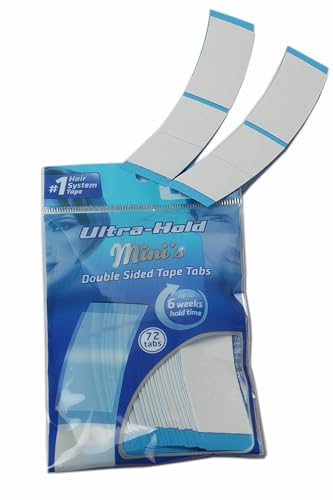 Image of Ritzkart Ultra Hold Tape 72 Tabs - Double Sided Super Thin Adhesive for Toupee & Hair Systems Strong Hold Wig & Hair Extension Tape for Men & Women (2 PC)