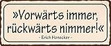 Ein sehr dekoratives Blechschild im Format 27x10cm, gewölbt, mit 4 Löchern an den Ecken. Leicht zu montieren