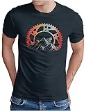 OM3® Camiseta para hombre de Mountain Bike Offroad MTB de S a 4XL, azul marino, M