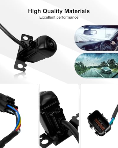 Image of Backup Camera Fit for Hyundai Santa Fe 2017 2018 2019, Rear View Camera Replace 95760-B8650 95760-B8641 95760-B8640 95760B8650 95760B8641 95760B8640
