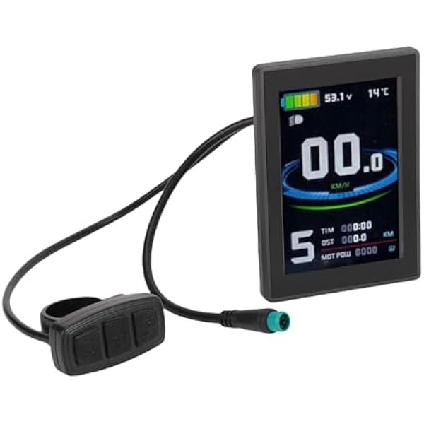 Changor Rower Elektryczny Kolorowy Wyświetlacz LCD Wodoodporny Panel Sterowania do Roweru Górskiego Materiał ABS Lekki dla Wygodnej Obsługi