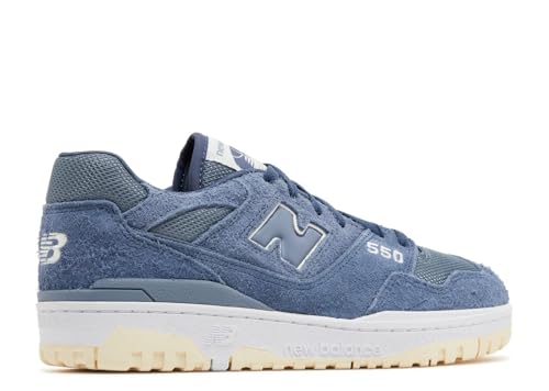 New Balance 550 Men's Sneaker's, Arctic Grey/Vintage Indigo/Macadamia Nut, Size 7.53
