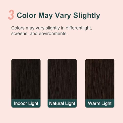 Image of Easyouth Pony Tail Extensions Dark Brown, 20 Inch 80G Ponytail Extension Human Hair, Brown Real Hair Ponytail Extension, Natural Wrap around Ponytail Hair Soft Straight for Women Party Wear