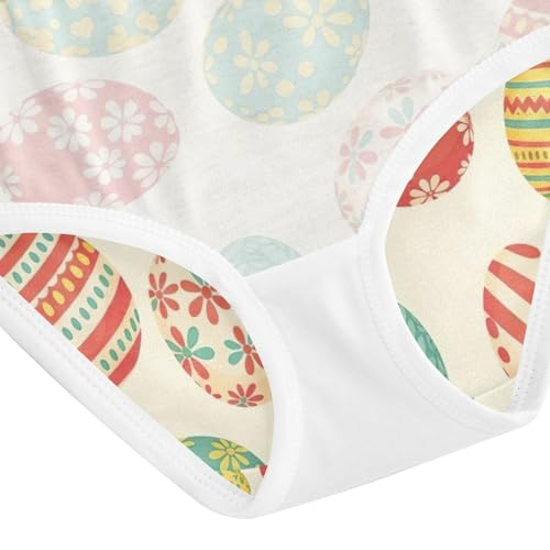 Colorful Easter Eggs Underwear for Girls, Toddler Girl Briefs, Girls Cotton Underwear, 2–8 Years4
