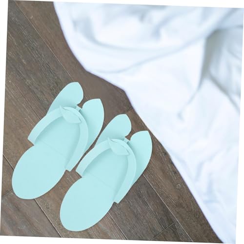 WRITWAA 12 Par Jednorazowych Klapek Pedicure EVA i Wygodne Kapcie Hotelowe Składane Ekologiczne Klapki Do Spa i Podróży Losowych Kolorów