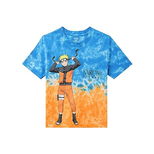 Image of Kidsville Naruto Printed Regular Fit Multicolor Cotton Boy's T-Shirt