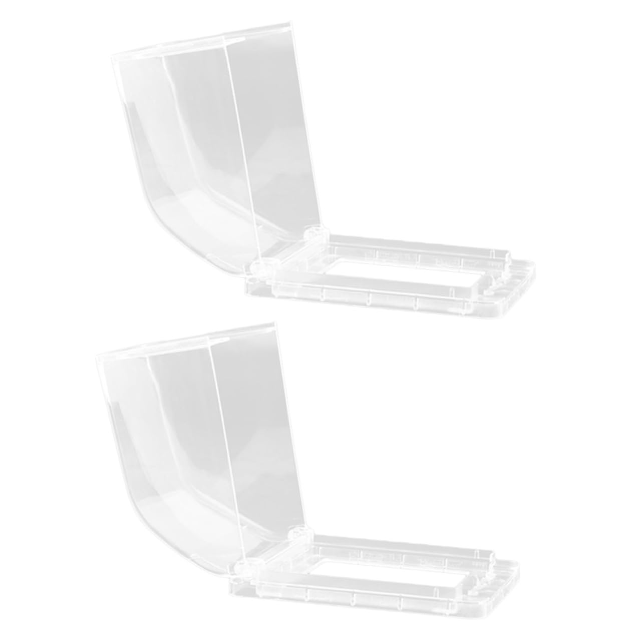 SHINEOFI 5 Ensembles Capot De Protection De Prise Cache-fil Pour Mur Sécurité Prise Électrique Protecteur Preuve Couvertures De Sortie Bébé Imperméabilisant Blanche Plastique 2 Pièces * 5